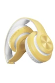 POLYGOLD P68 Bluetooth Kulaklık Kablosuz Stereo Kulaklık Macaron Kulaklık Renkli-sarı - 1