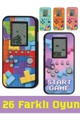 Smith Karışık Renkli 26 Oyun Mantık Zeka Oyuncağı Pilli Mini Nostaljik El Atarisi Tetris - 1