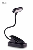 Pilli Klipsli Kitap Okuma Işığı Led Kitap Arası Okuma 5 Ledli Mandallı Lamba Beyaz Işık Masa Lambas-fnr100 - 8
