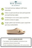 Roy Jones Kadın Ortopedik Şık Konfor Modeli Anatomik Rahat Taban Kısa Topuklu Günlük Sandalet Terlik - 5