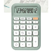 Ayt Powermaster Pm-25410 Yeşil Renk Beyaz Tuş 12 Haneli Hesap Makinesi 150x90mm - 6