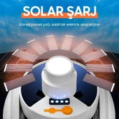 Solar Panelli Şarjlı Katlanabilir Acil Durum Kamp Lambası - 5