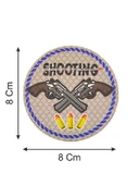 Rovelver Tabanca Shooting - Cırt - Patch - Peç - Arma - 8 cm - 2