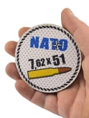 Nato 762 x 51 - Cırt - Patch - Peç - Arma - 8 cm - 4