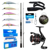 YekOutdoor Okuma Profesyonel Spin Seti Okuma Wave Power 8'0 2.44 cm 15-40 gr 2 Parça Spin Kamışı&Okuma Ceymar HD CHD-4000A 7+1BB Olta Makinesi - 1