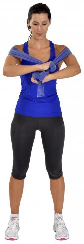 MAXİ PİLATES & YOGA EGZERSİZ BANDI , THERABAND MAVİ RENK(GÜÇLÜ) 45.5 MT - 2