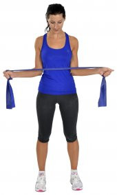 MAXİ PİLATES & YOGA EGZERSİZ BANDI , THERABAND MAVİ RENK(GÜÇLÜ) 45.5 MT - 4
