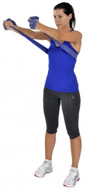 MAXİ PİLATES & YOGA EGZERSİZ BANDI , THERABAND MAVİ RENK(GÜÇLÜ) 45.5 MT - 5