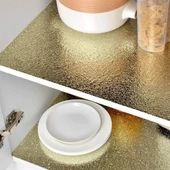 Miracle Omni® 10 Metre Kendinden Yapışkanlı Silinebilir Mutfak Tezgah Üstü Sticker Folyo Gold Renk thumbnail 5