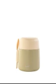 TanQ Ömür Boyu Garantili Bento Paslanmaz Çelik Yemek-Mama Termosu Vanilla 0.50 Lt- (17 Oz) - 1