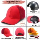 Hafif İş Güvenlik Darbe Koruyucu Koruma Baş Şapkası Bareti Unisex Kamuflaj Beyzbol Tarzı Kask Şapka - 1