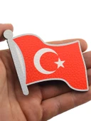 Dalgalı Türkiye Bayrak - Cırt - Patch - Peç - Arma - 3