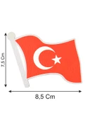Dalgalı Türkiye Bayrak - Cırt - Patch - Peç - Arma - 2