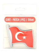 Dalgalı Türkiye Bayrak - Cırt - Patch - Peç - Arma - 7