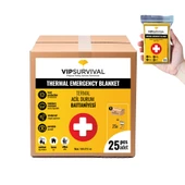 Acil Durumlar İçin Termal Battaniye Vücut Isınızı Koruyun 25 Adet - 1