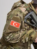 Türkiye Bayrak Dikdörtgen - Cırt - Patch - Peç - Arma - 8.5 x 4.5 cm - 5
