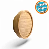Mobilya Dolabı Dolap Kulpu Kulbu Kulpları Çekmece Mutfak Kulp Düğme Tek Vidalı Ahşap Desenli 10 Adet thumbnail 6
