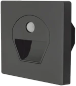 NOAS YL69 1521 1W Siyah Kasa Sensörlü Koridor Aydınlatması 6400K Beyaz Işık - 1