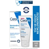 Cerave Nemlendirici Yüz Ve Vücut Kremi - Kuru Ciltler İçin Seramid Ve Hyalüronik Asit İçerikli 177 ml thumbnail 1