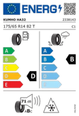 Kumho 175/65R14 82T HA32 4 Season 2025 Üretim 4 Mevsim Lastik thumbnail 2