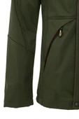 Kürklü Su ve Rüzgar Geçirmez Haki Softshell Kışlık Erkek Mont - 3