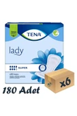 Tena Lady Super, Kadın Mesane Pedi, 7 Damla, 30'lu 6 Pake - 1