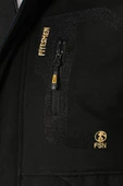 Kürklü Su ve Rüzgar Geçirmez Siyah Softshell Kışlık Erkek Mont - 2