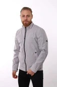 Regular Fit Erkek Krem Fermuarlı Ceket F04000 - 3