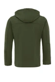 Su ve Rüzgar Geçirmez Kürklü Haki Softshell Erkek Ceket - 6