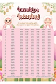 Ramazan İmsakiyesi Modern Kişiye Özel Tasarımlı Dijital Baskı 50 Adet A4 300 gr Model 44 - 1