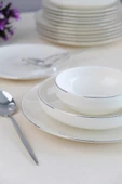 Tabak Evi Sofia Platin Porselen Yemek Takımı 24 Parça 6 Kişilik - 7