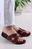 Fort Elis 1005 Rahat Çapraz Bantlı Ortopedik Kadın Terlik thumbnail 6