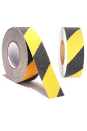 25 Mm*15M Yüksek Tutuşlu Kaydırmaz Bant Sarı-Siyah X 5 Adet - 1
