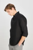 Regular Fit Gömlek Black Black M - 4