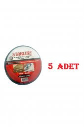 50 Mm * 15 M Yüksek Tutuşlu Kaydırmaz Bant Starline Siyah X 5 Adet thumbnail 1