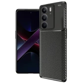 Gpack Realme C75 uyumlu Kılıf Negro Karbon Görünümlü Silikon thumbnail 3