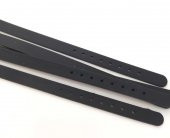 Bileklik 5 li Silikon Siyah 08 mm Ayarlanabilir Charm Takılabilen Bileklik - 2