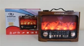 Everton Rt-733 Bluetooth Fm-Usb-Tf-Aux  Şarjlı Nostaljik Radyo - 1