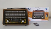 Everton Rt-750  Bluetooth Fm-Usb-Tf-Aux  Şarjlı Nostaljik Radyo - 1