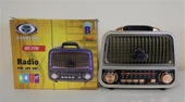 Everton Rt-770  Bluetooth Fm-Usb-Tf-Aux  Şarjlı Nostaljik Radyo - 1