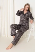 Leopar Saten Pijama Takımı thumbnail 1