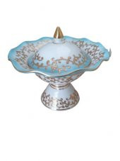 Kütahya Porselen Hanedan Şekerlik 22 cm Dekor No:3678 Turkuaz - 1