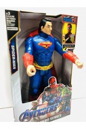 Avengers Superman Figür Oyuncak 30 Cm Işıklı Sesli Süpermen - 2