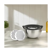 NEHİR SİLVER ÇELİK 4 PARÇA 24 CM RENDELİ KARIŞTIRMA KABI - 1