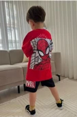 Spider Man Çizgi film Baskılı Alt Üst Erkek Çocuk 2li Takım thumbnail 2