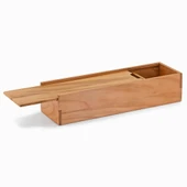 Woodsaka -Woodsaka - 4 Bölmeli Sürgülü Kapaklı Hediye ve Aksesuar Kutusu - 1
