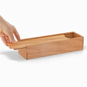 Woodsaka -Woodsaka - 4 Bölmeli Sürgülü Kapaklı Hediye ve Aksesuar Kutusu - 3