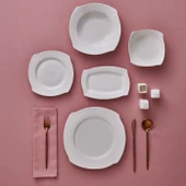 Karaca Square Bone Fancy 53 Parça 12 Kişilik Yemek Takımı - 5