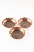 DMT COPPER HOME GAZİANTEP BAKIR ÇEREZLİK SETİ  KURUYEMİŞ  3 'LÜ SET(10cm X 2,5cm) - 1