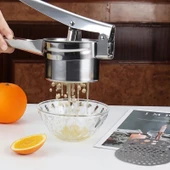 Tilbe Home Patates Ezici Press Meyve Nar Sıkacağı Patates Püre Yapıcı Mutfak Hazneli Çelik Mevye Limon Sıkacak - 6